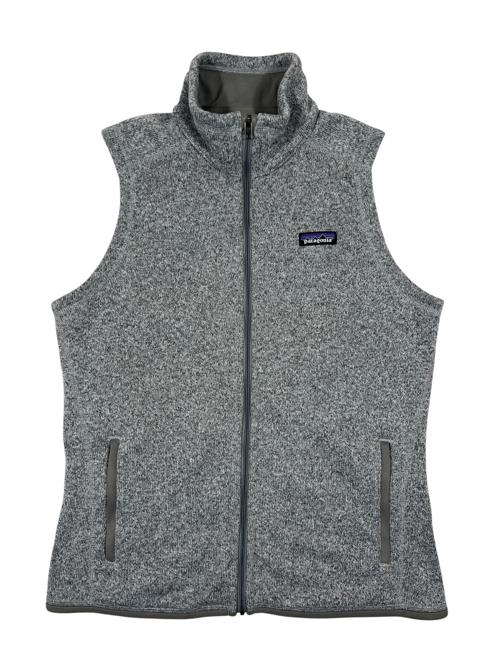 Patagonia Women's Better Sweater Fleece Vest gray “Boston Scientific” logo LARGE